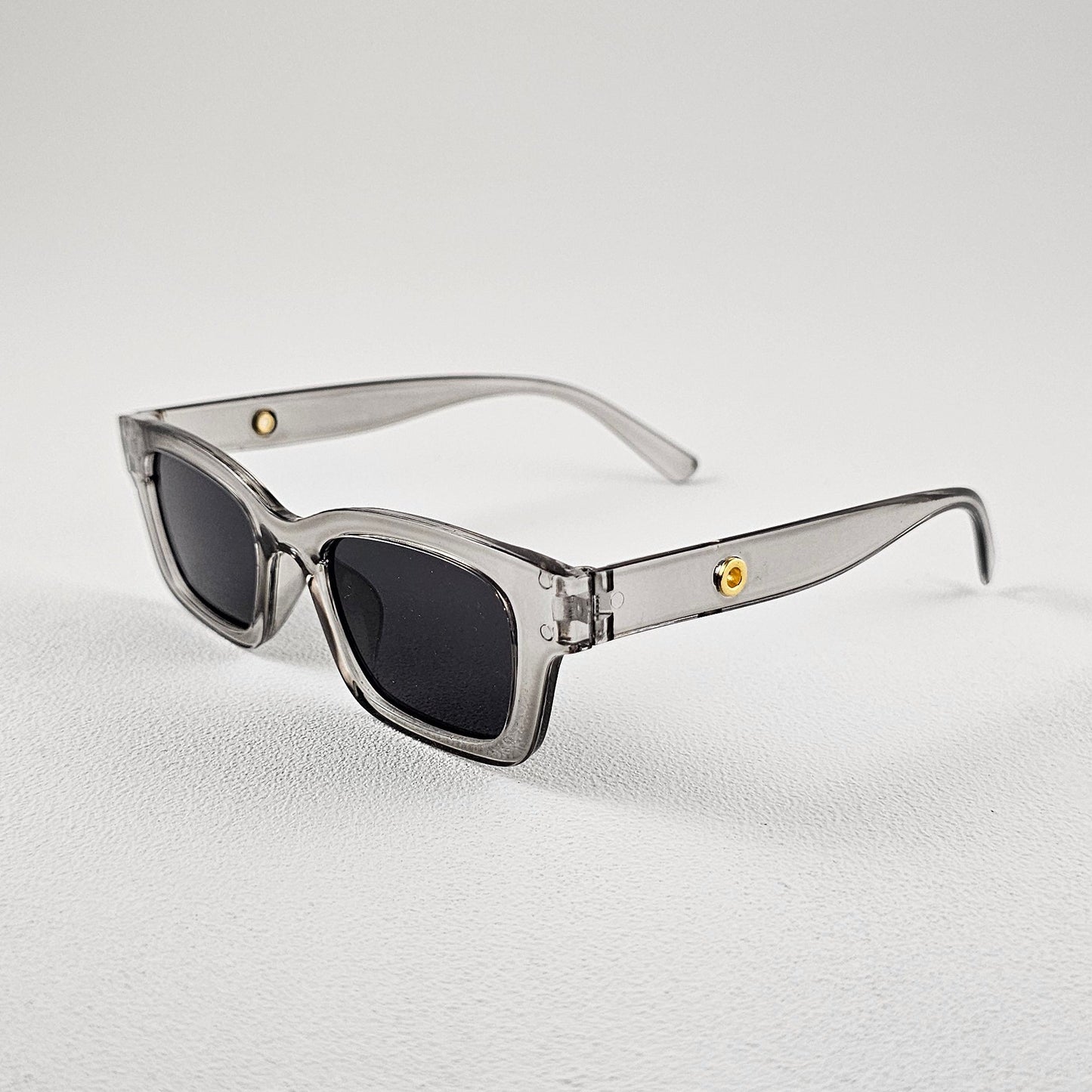 Unisex Paris slim rectangle sunglasses close-up UV400 lenses