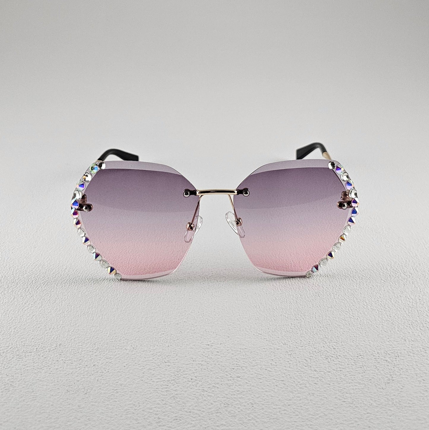 Women's Cherry cat-eye sunglasses purple frame polarized UV400 lenses