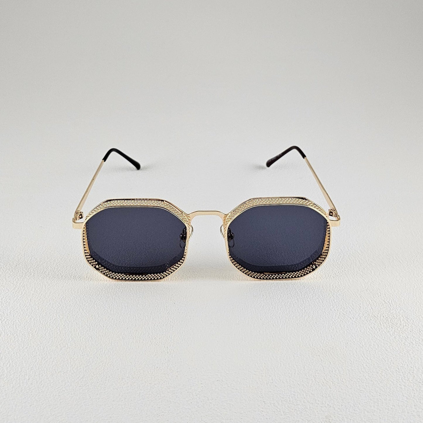 Unisex Link sunglasses gold frame polarized UV400 lenses