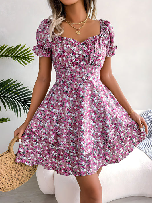 Mini Dress - Flower Print 4Season