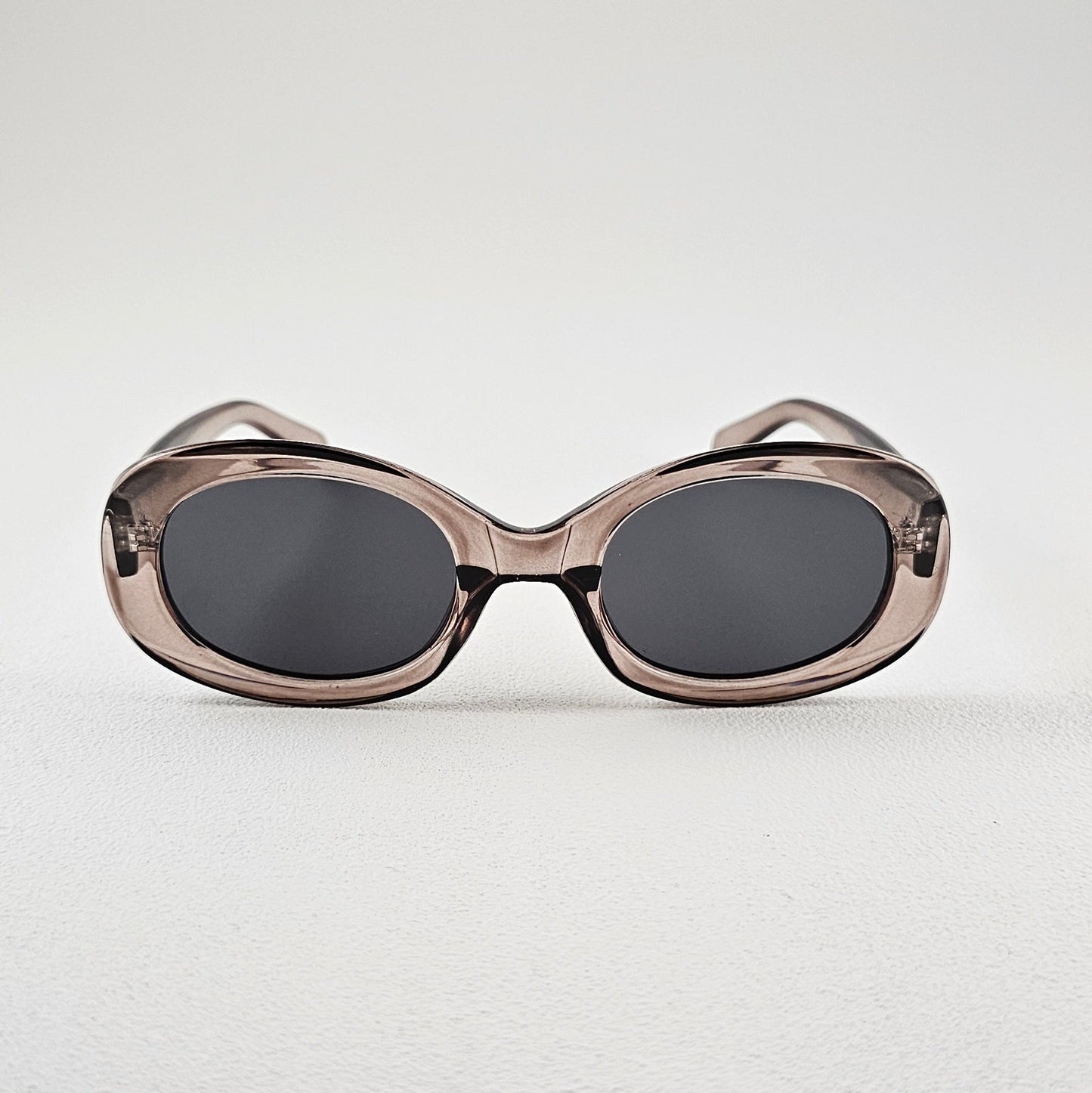Women's Lisboa oval sunglasses brown bold frame UV400 lenses