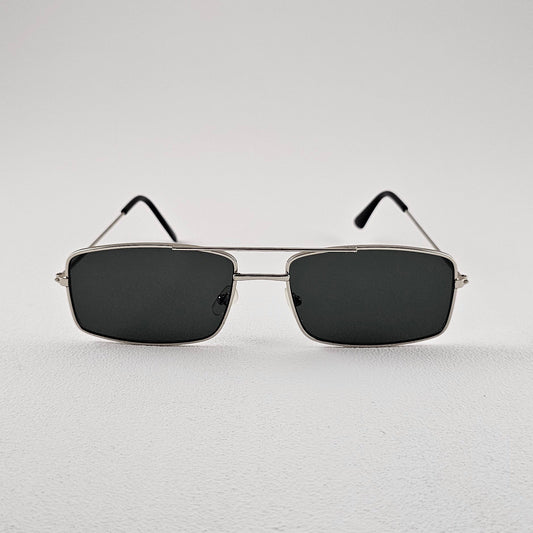 Unisex Diego square sunglasses dark green frame polarized UV400 lenses