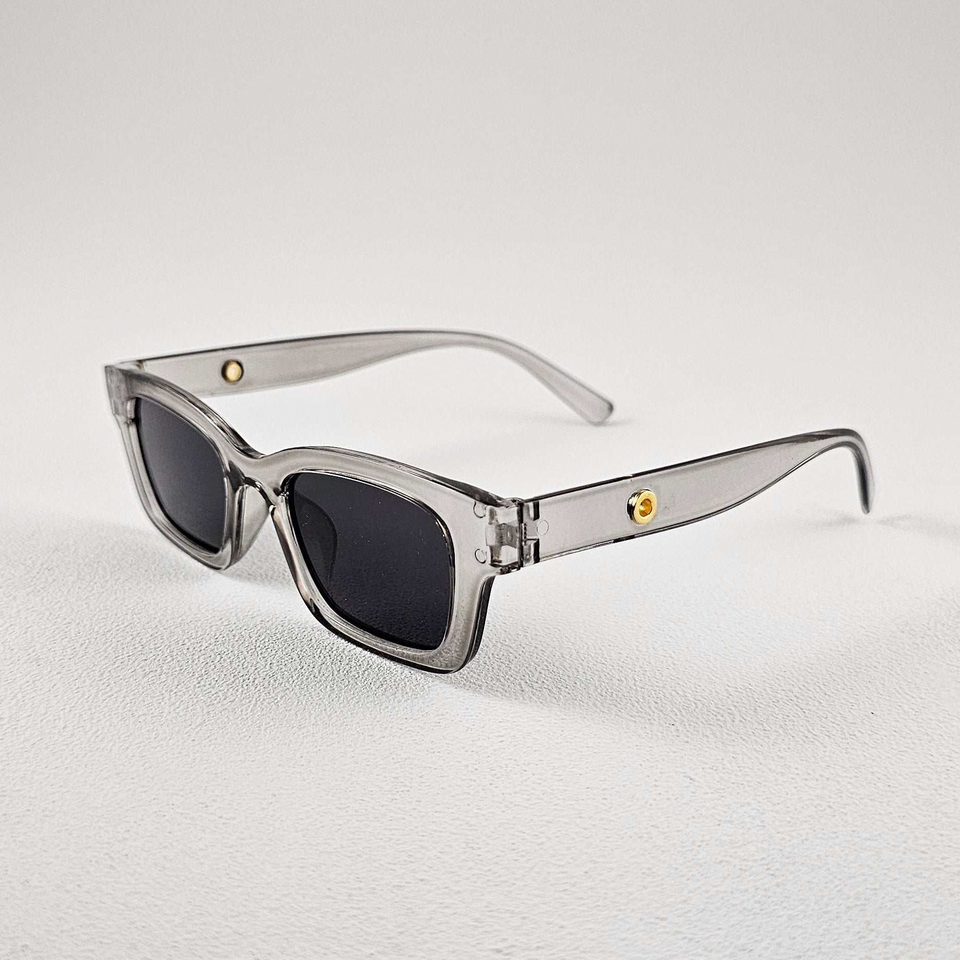 Unisex Paris slim rectangle sunglasses close-up UV400 lenses