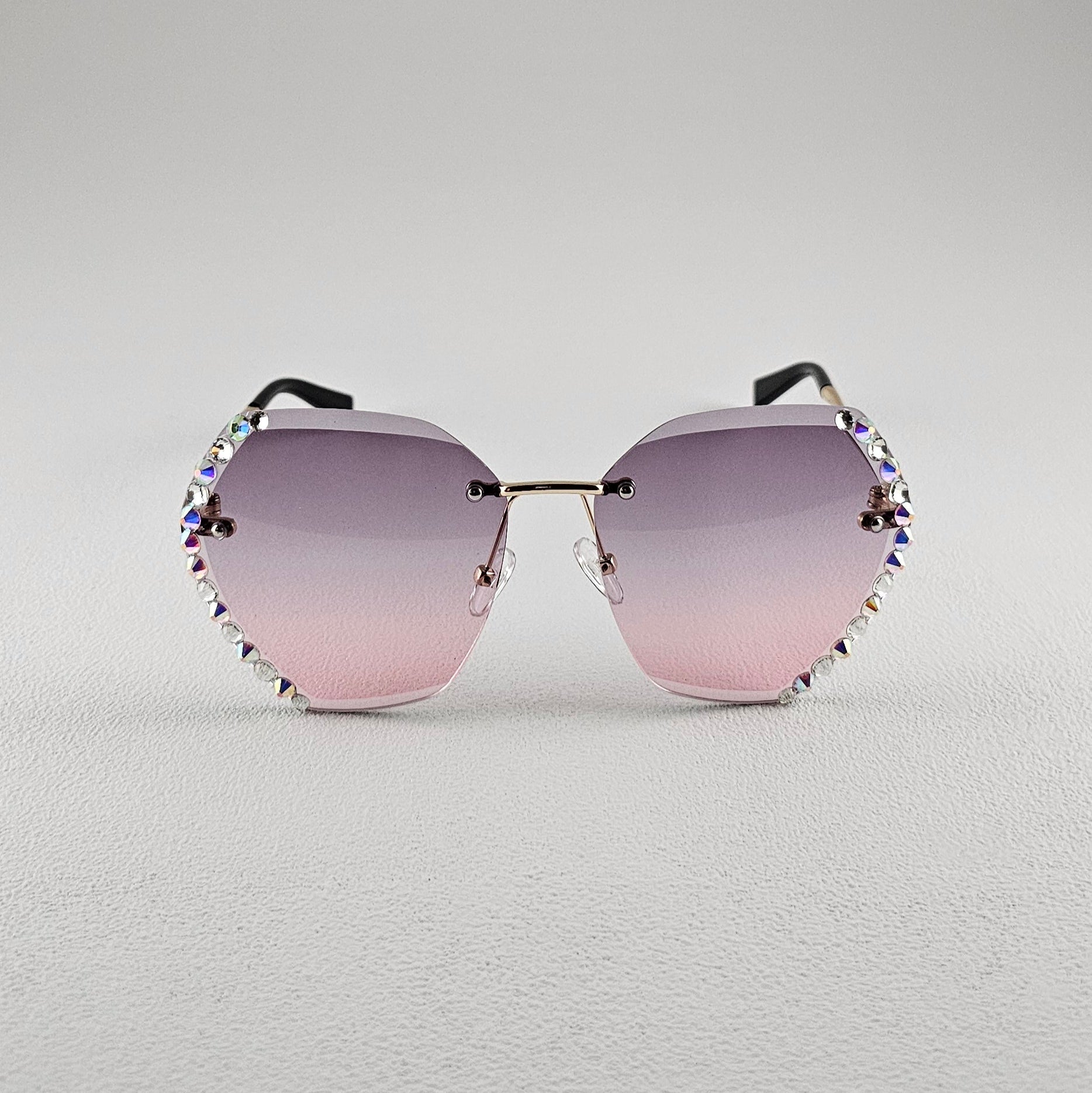 Women's Cherry cat-eye sunglasses purple frame polarized UV400 lenses