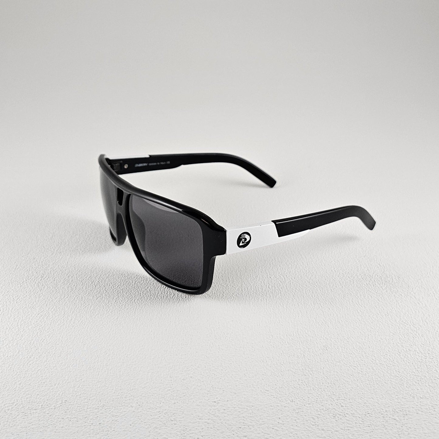 Unisex Jamacia sunglasses Black frame angled view polarized UV400 lenses
