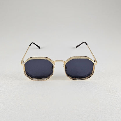 Unisex Link sunglasses gold frame polarized UV400 lenses