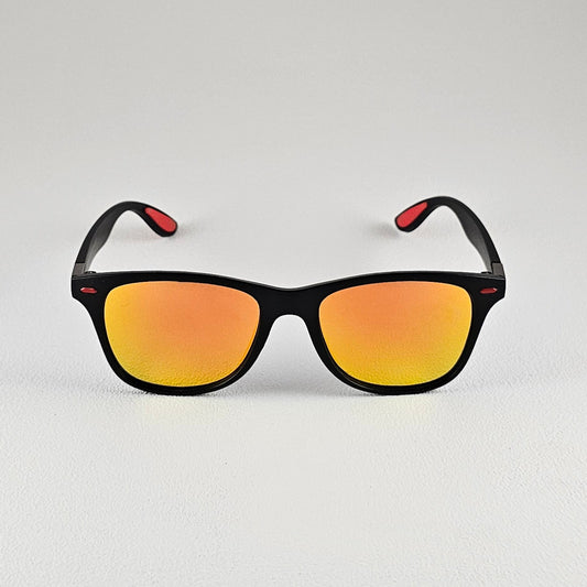 Unisex Marley geometric sunglasses black frame polarized UV400 lenses