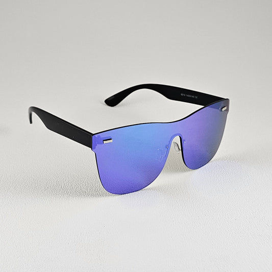 Unisex Blueberry geometric sunglasses side view polarized UV400 lenses